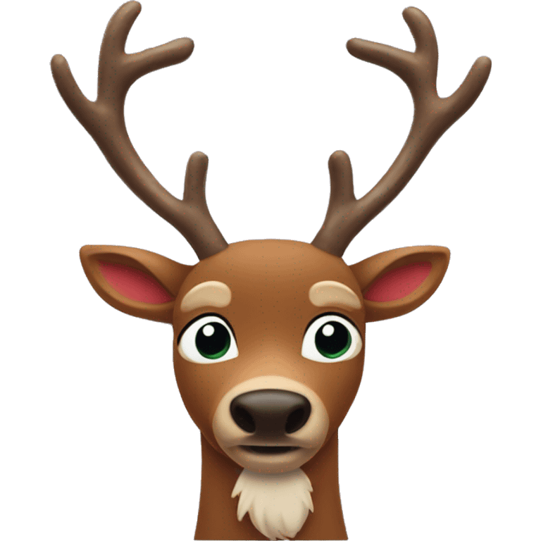 rudolph the red nosed reindeer emoji