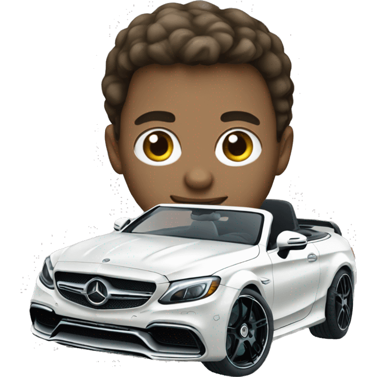 white boy driving mercedes benz c63 emoji