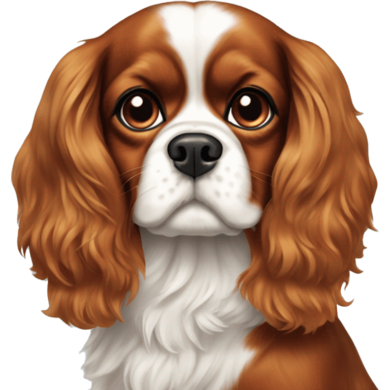 Dog cavalier King Charles Spaniel  emoji