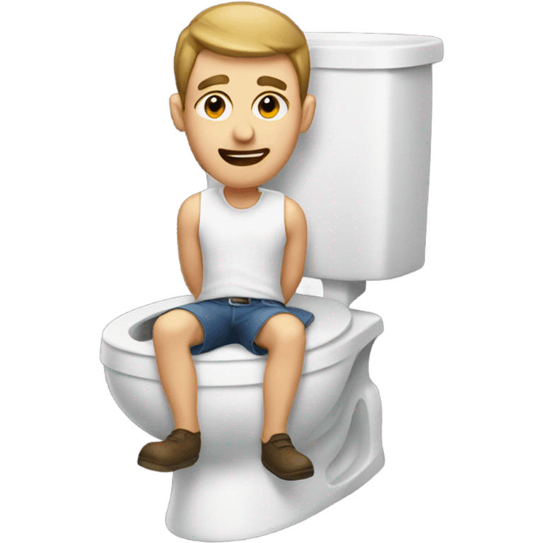 Man on a toilet  emoji