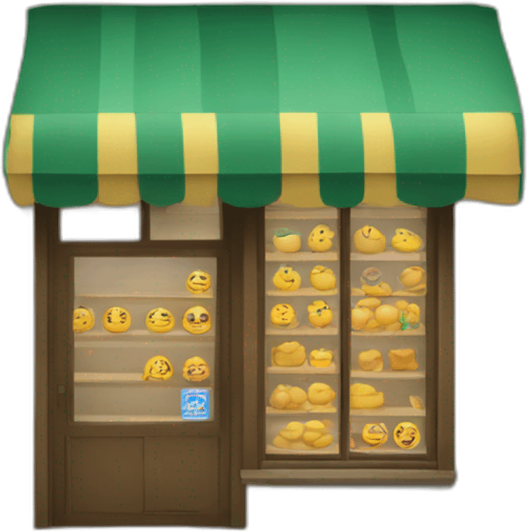 Shop with text "rbc" with mandarin emoji