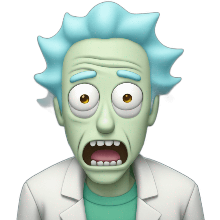 drooling rick from rick and Morty emoji