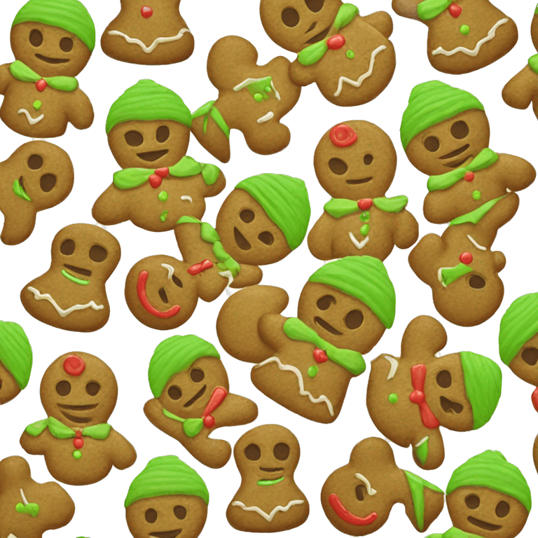 Gingerbread grinch  emoji