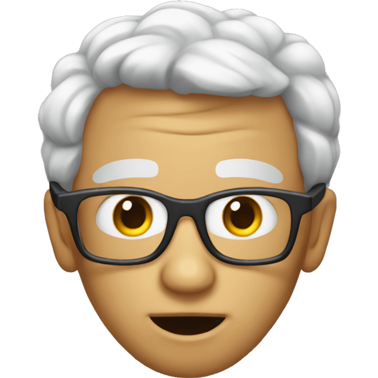 A really creepy nerd emoji  emoji