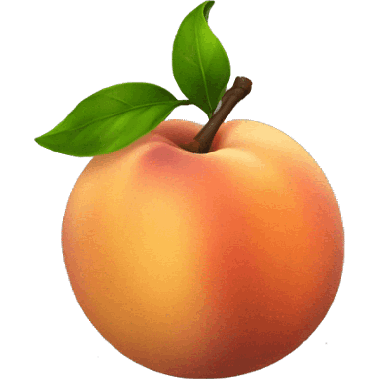 black peach emoji