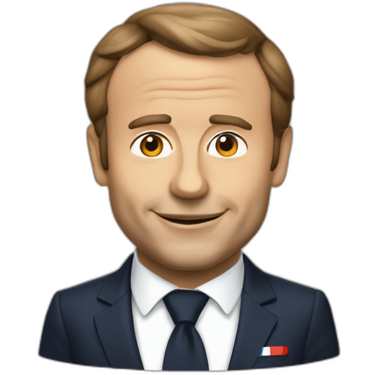 Macron sur poutine emoji