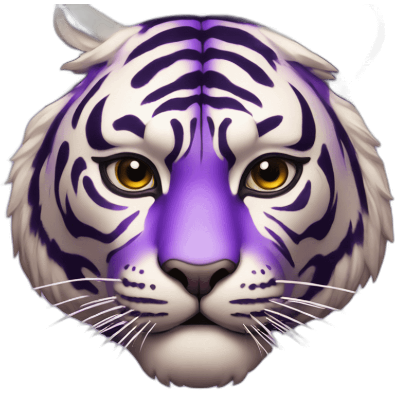 ultraviolet tiger Japanese mask emoji