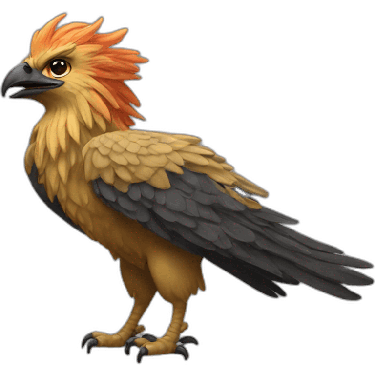 Griffon flamboyant  et inspirant, simple  emoji