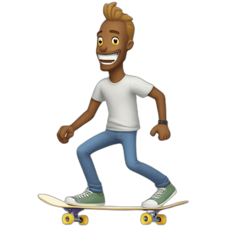 Bojack Horseman doing skateboard emoji