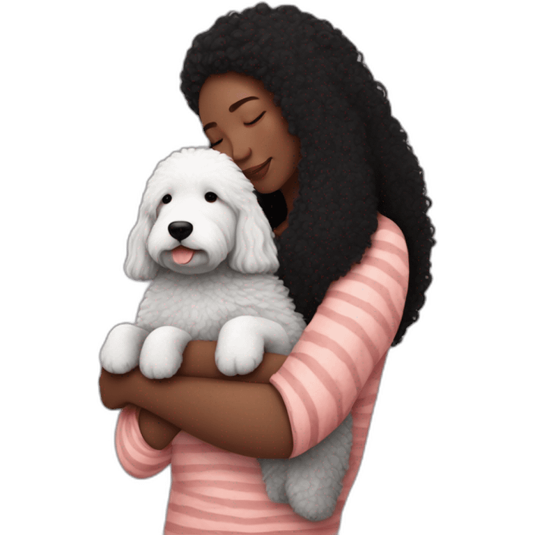 black-and-sheepadoodle-having-a-really-big-cuddle-with-lady-with-red-long-hair emoji