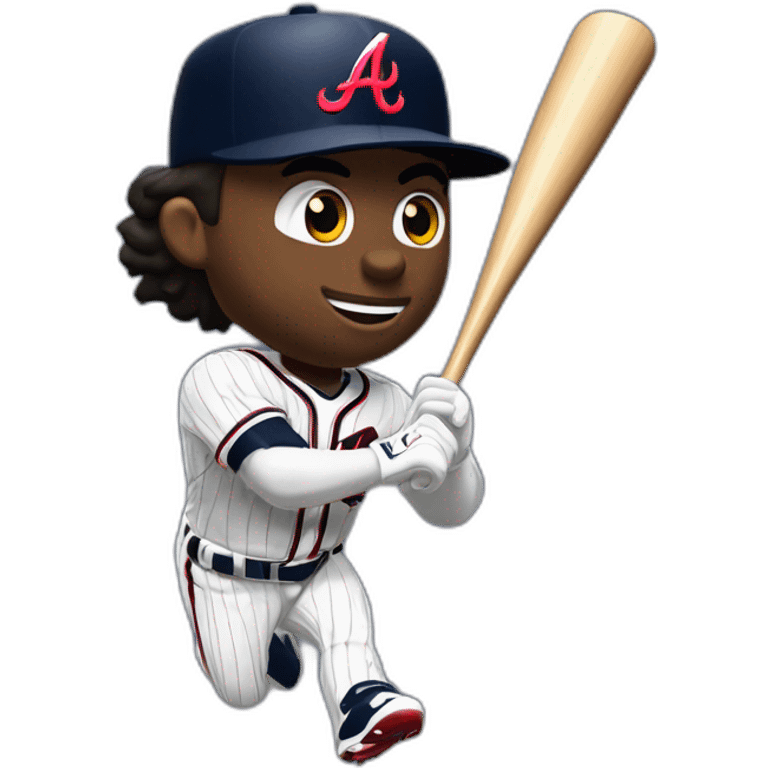 Ronald Acuna Atlanta Braves home run to win game emoji