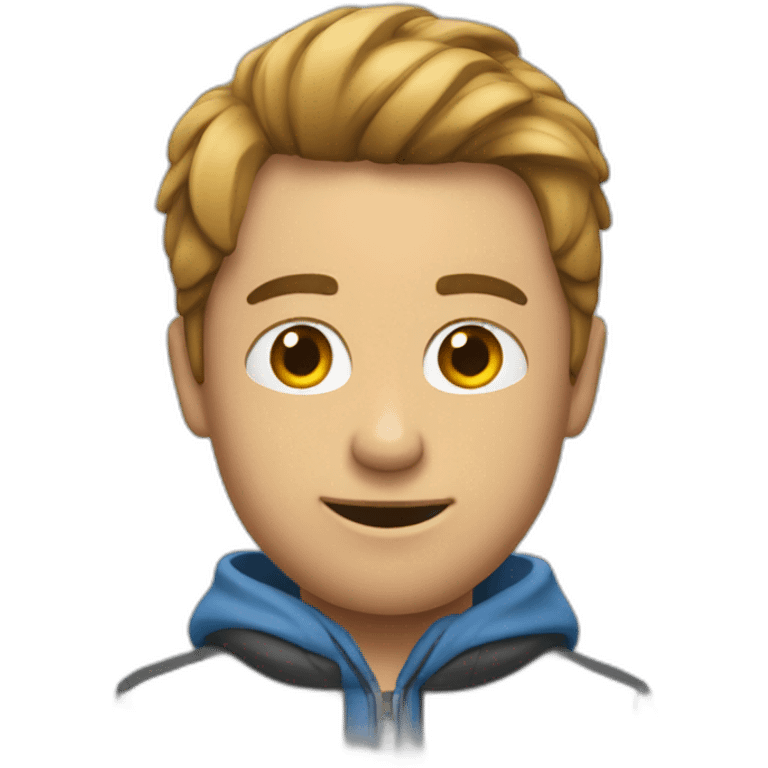 un homme qui leve 2 mains emoji