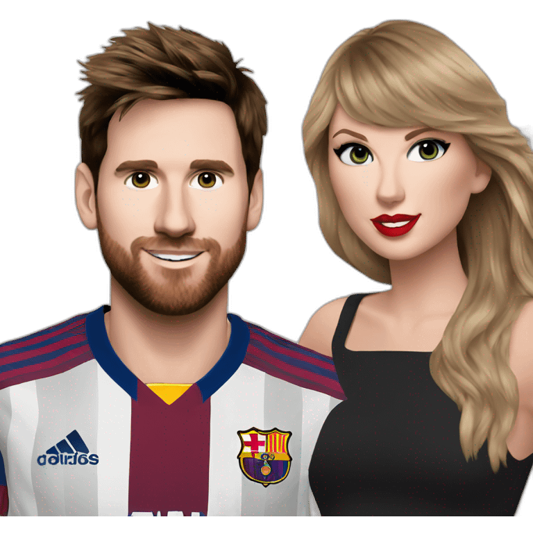 Taylor swift and messi emoji