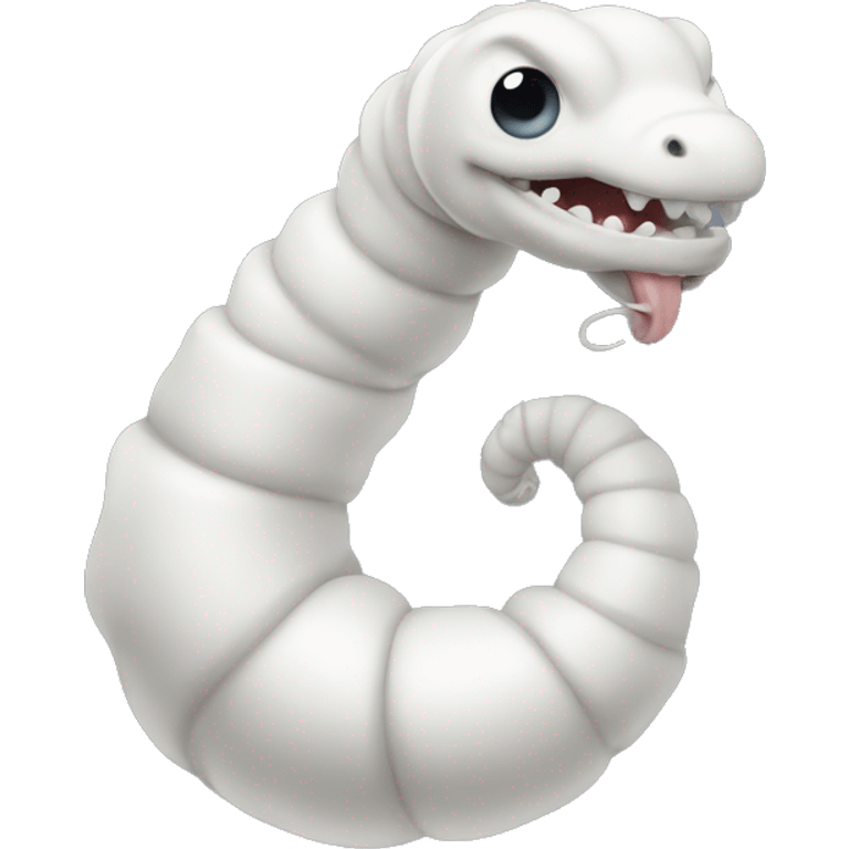 white worm emoji