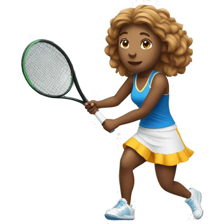 female bear tennis player emoji