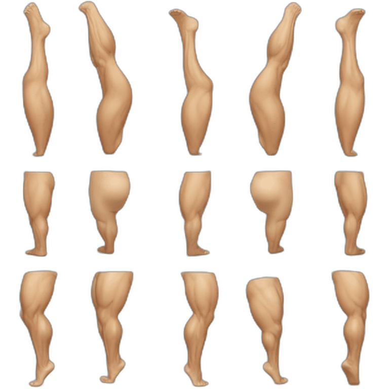 bodybuilder legs hamsterings emoji