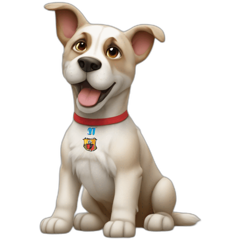 Lionel Messi als hond emoji