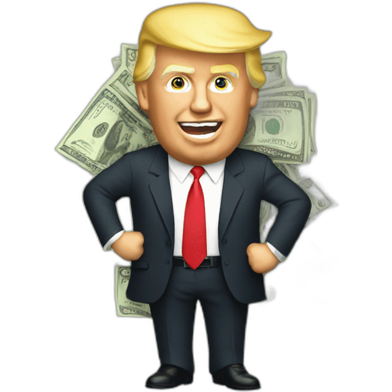 trump with money emoji