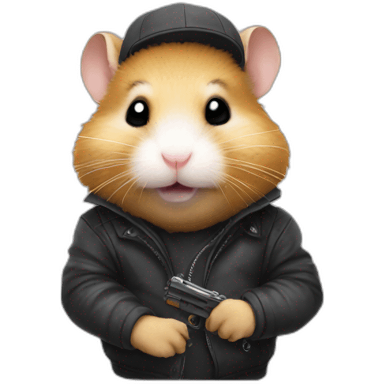 Hamster gangster emoji