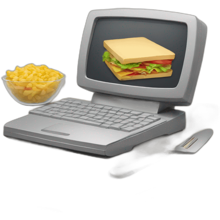 lunch computer emoji