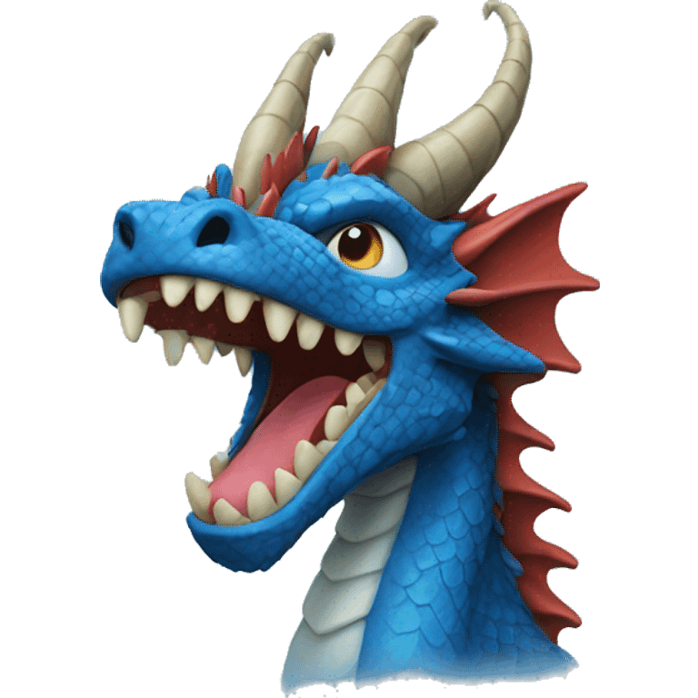 Blue dragon emoji