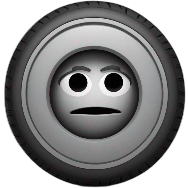 the car tire sad emoji