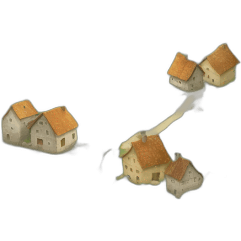 Grand Village au creux des collines emoji