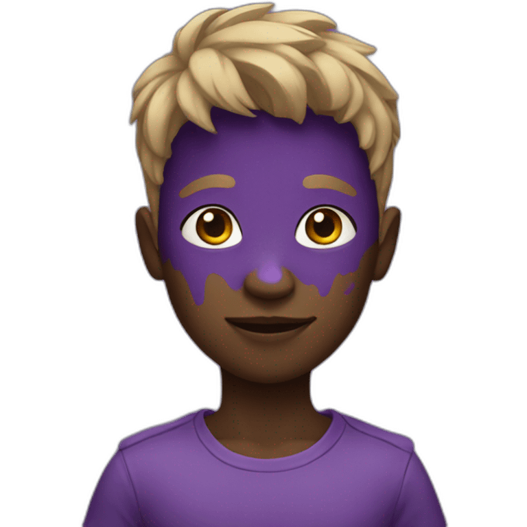 boy with purple skin emoji