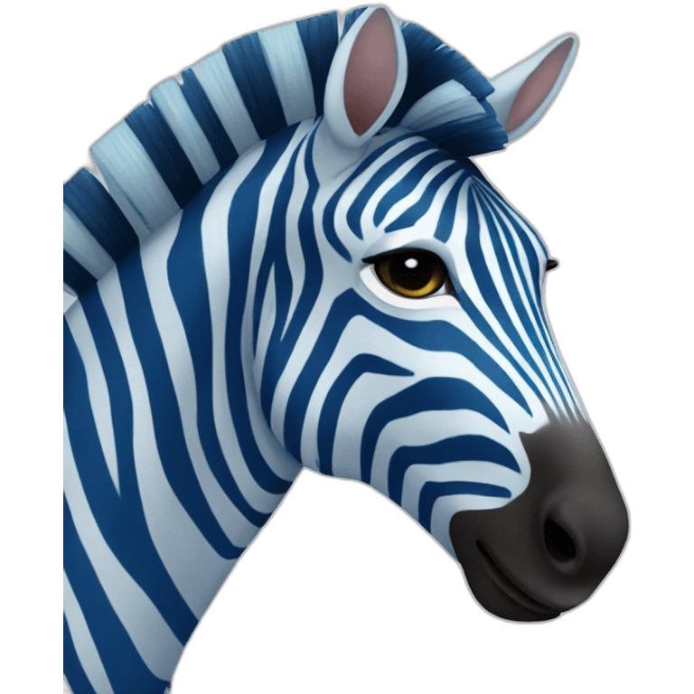 blue zebra emoji