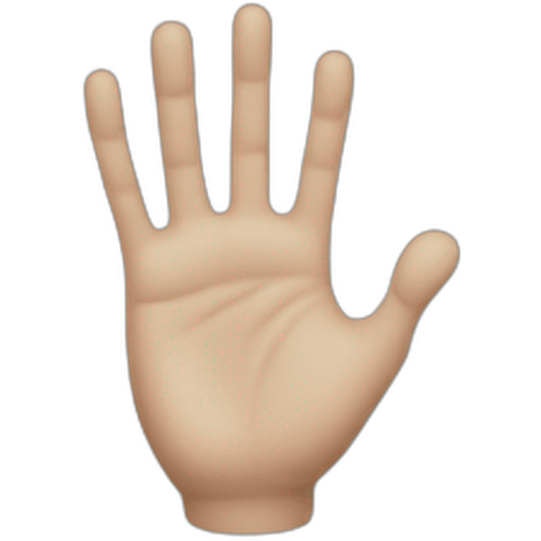 The hand emoji