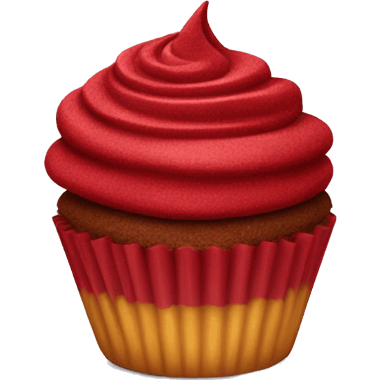 red velvet cupcake emoji