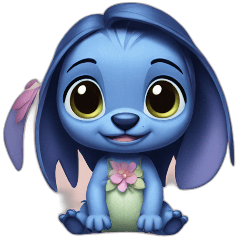 Niña stitch emoji