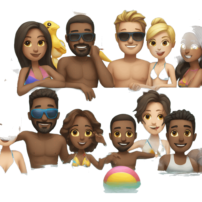 Pool party emoji