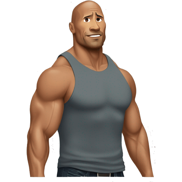 dwayne johnson reflexion emoji