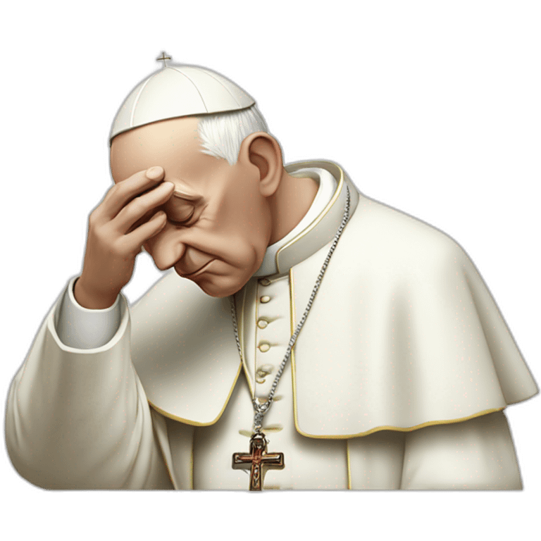 the pope innocently snorting lines emoji