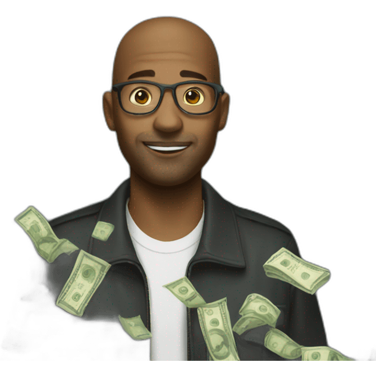 Money rain emoji