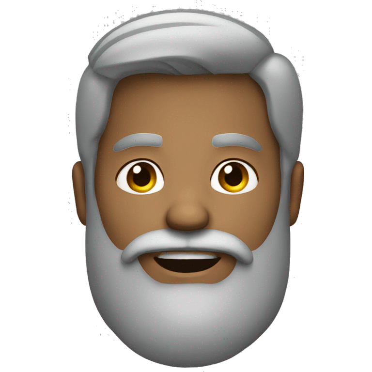 male portrait with beard emoji