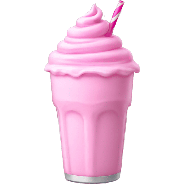 pink milkshake emoji