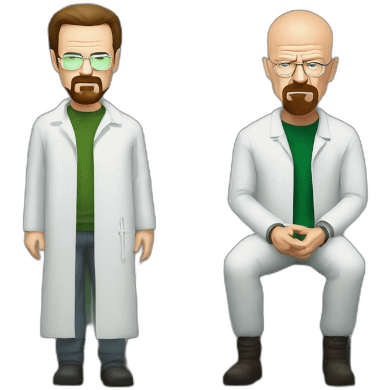 walter white making drugs with jesse pinkman emoji