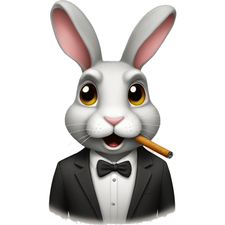 Bunny smoking emoji