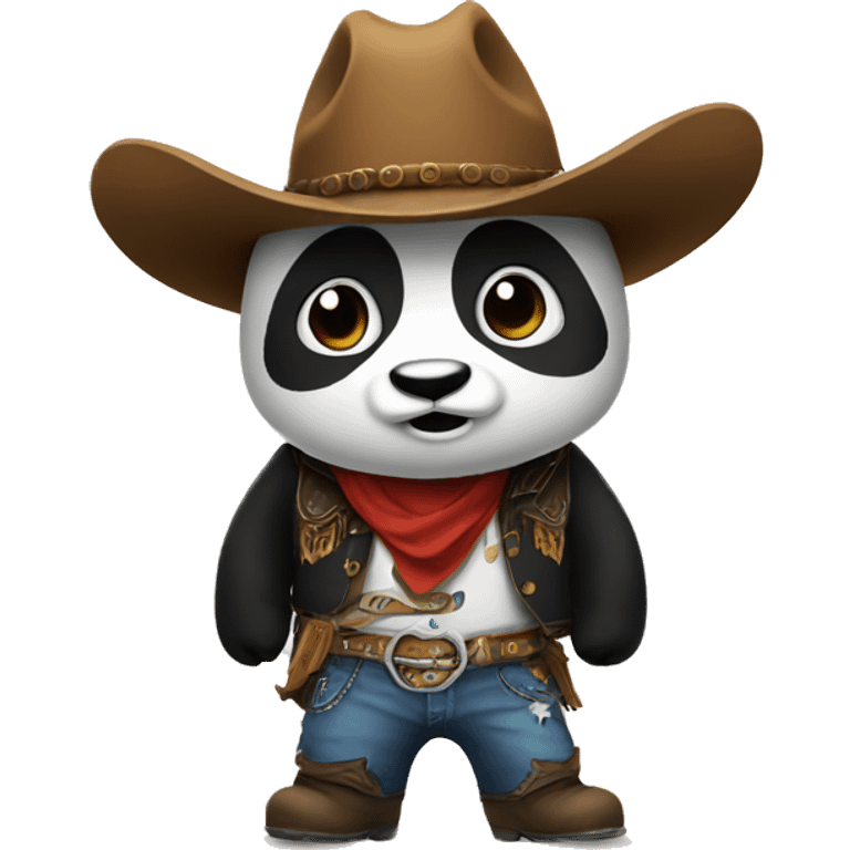 Cowboy panda emoji