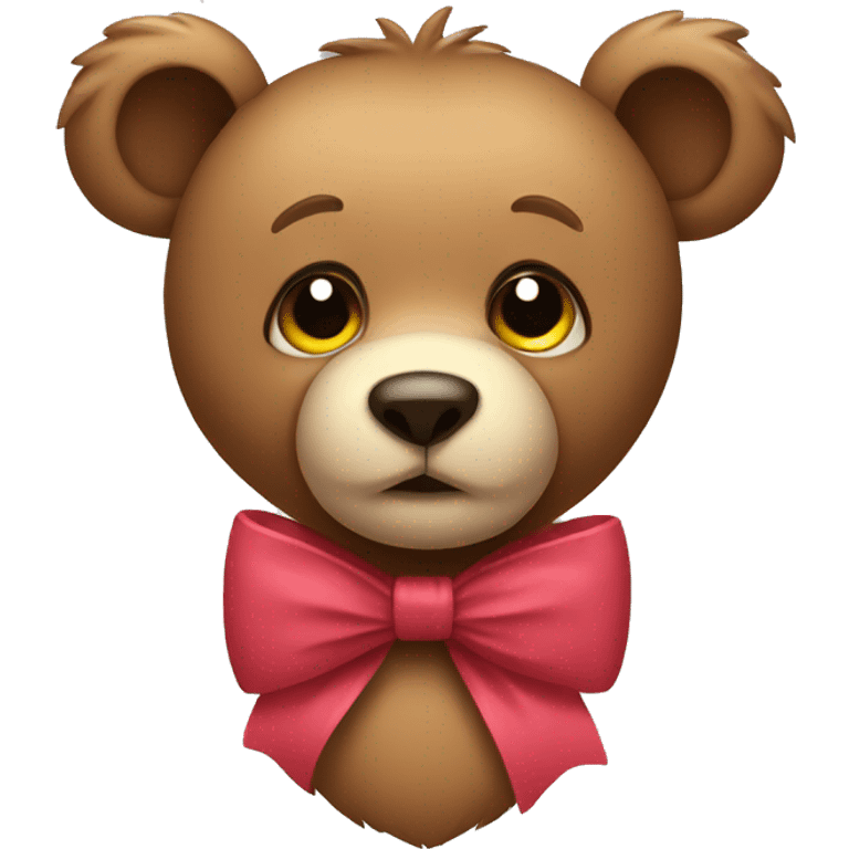 Bear with a bow  emoji