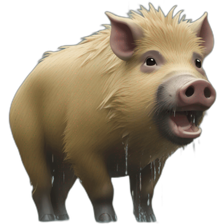 boar under shower emoji