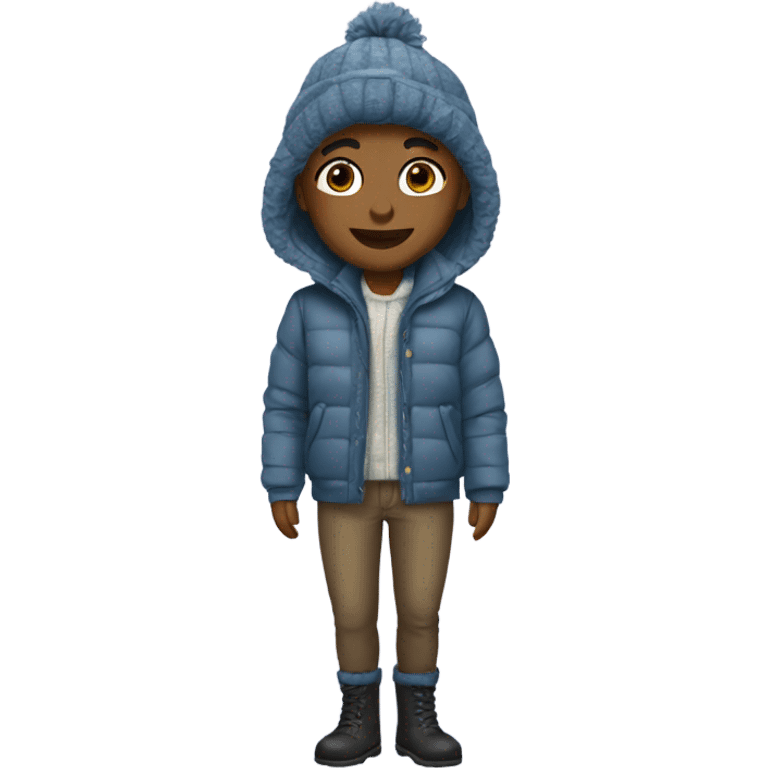 Winter outfit emoji