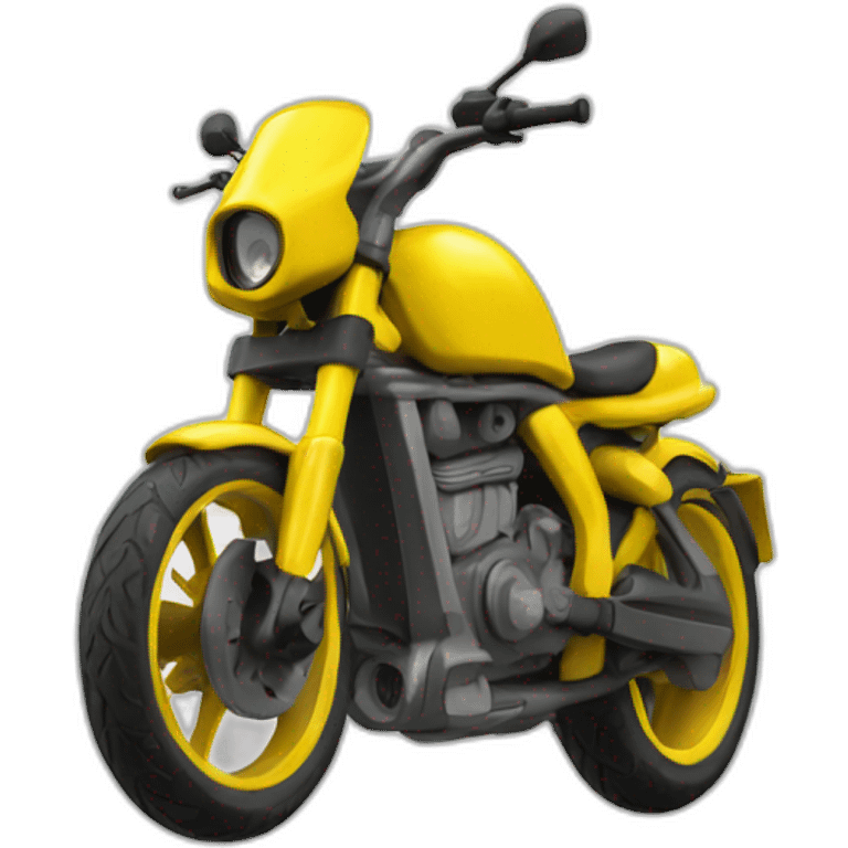 helmet bike jaune emoji