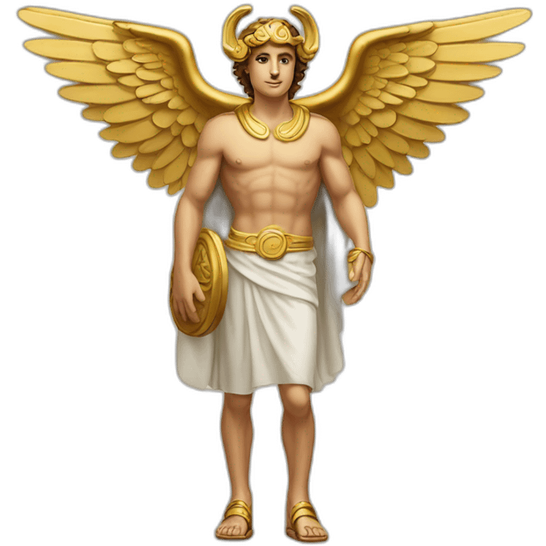 Hermes mythologic god with sandals wings emoji