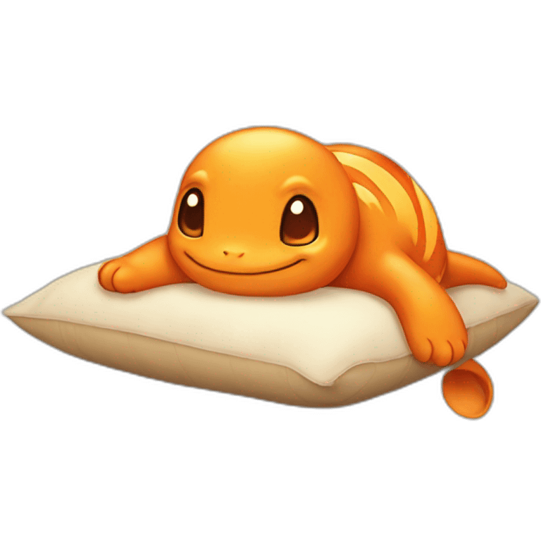 Cute Charmander sleeping  emoji