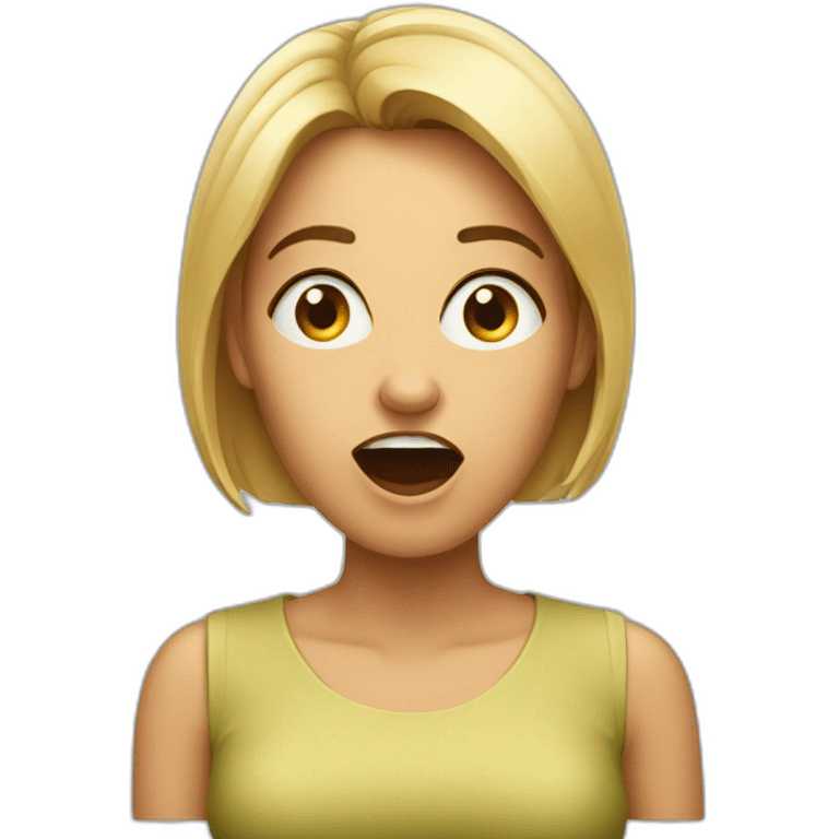 surprised woman emoji