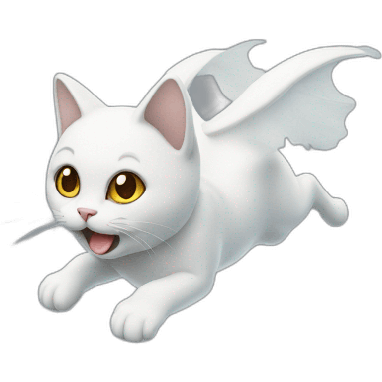 Flying-ghost-cat emoji