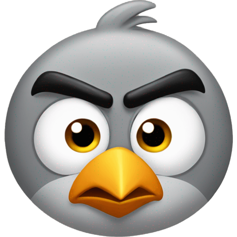 Angry bird emoji